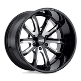 Moto Metal MO983 20X12 6X5.5 G-BLK MILL -44MM Wheels