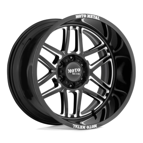 Moto Metal MO992 24X14 6X5.5 G-BLK MILL -76MM Wheels