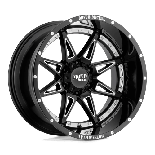 Moto Metal MO993 20X12 8X6.5 G-BLK MILL -44MM Wheels