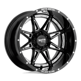 Moto Metal MO993 20X10 8X6.5 G-BLK MILL -18MM Wheels