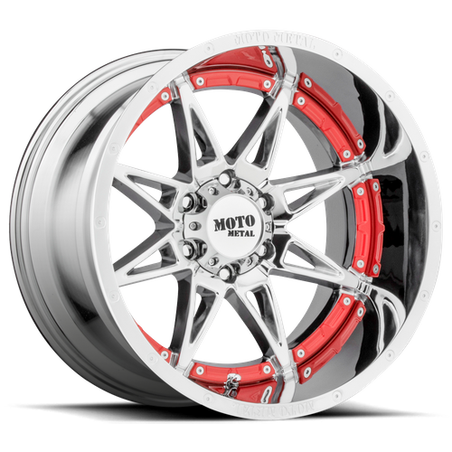 Moto Metal MO993 20X9 6X4.5 CHROME 18MM  CB 66.1 Wheels