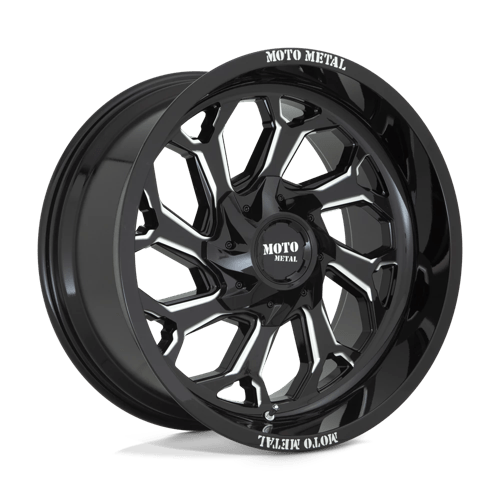 Moto Metal MO999 20X10 5X5.5/150 G-BLK MILL -18MM Wheels