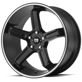 Motegi MR122 20X9.5 BLANK S-BLK MACH 35MM (98-121) Wheels