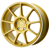 Motegi MR138 19X8.5 5X112 GOLD MACH-LIP 35MM Wheels