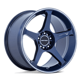 Motegi BATTLE V 18X9.5 5X120 74 +0 OB-BLU MCH Wheels