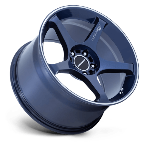 Motegi BATTLE V 18X9.5 5X4.5 72 +0 OB-BLU MCH Wheels
