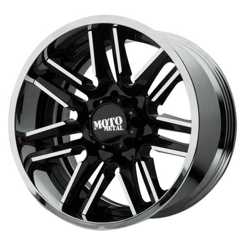 Moto Metal MO202 20X10 6X5.5 BLK MACH CHR LP -18MM Wheels