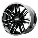 Moto Metal MO202 22X12 5X5.5 BLK MACH CHR LP -44MM Wheels