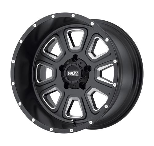 Moto Metal MO972 17X9 5X5.5 S-BLK MILL -12MM Wheels