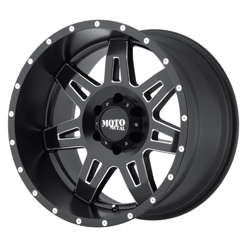 Moto Metal MO975 17X9 6X135 S-BLK MILL -12MM Wheels