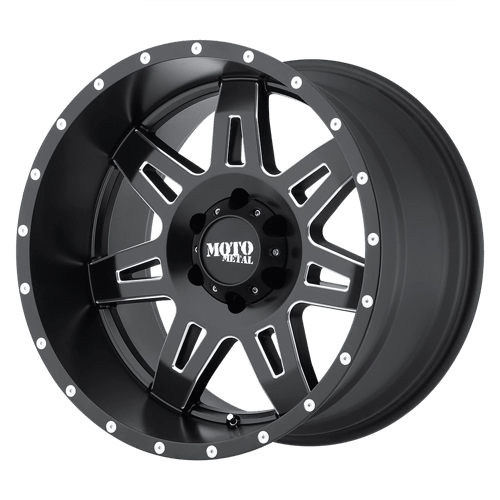 Moto Metal MO975 20X10 8X6.5 SEMI G-BLK MILLED -24M Wheels