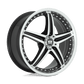 Motegi MR107 17X7.5 5X100 G-BLK MACH 45MM Wheels