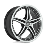 Motegi MR107 17X7.5 5X100 G-BLK MACH 45MM Wheels