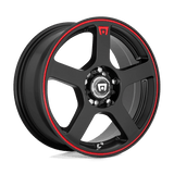 Motegi MR116 18X8 5X4.5/120 M-BLK/RED +35MM Wheels