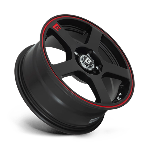 Motegi MR116 17X7 5X100/4.5 M-BLK RED-STR 48MM Wheels