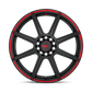 Motegi MR142 16X7 5X100/105 S-BLK RED 40MM Wheels