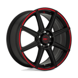 Motegi MR142 18X8 5X112/4.5 S-BLK RED 45MM Wheels