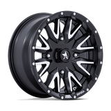 MSA Offroad Wheels CREED UTV 14X7 4X137 96 +10 M-BLK MCH Wheels