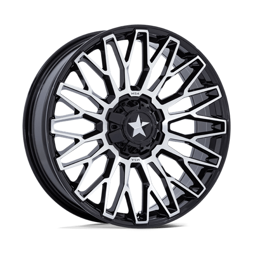 MSA Offroad Wheels CLUBBER UTV 20X7 5X4.5 72 +0 G-BLK MCH Wheels