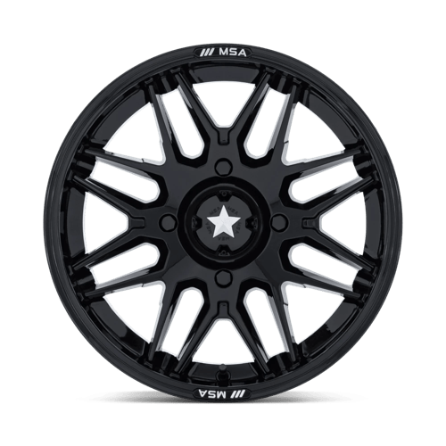 MSA Offroad Wheels RADAR UTV 14X7 5X4.5 72 +10 G-BLK Wheels