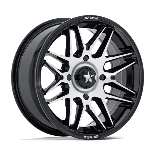 MSA Offroad Wheels RADAR UTV 14X7 4X137 96 +10 G-BLK-MCH Wheels