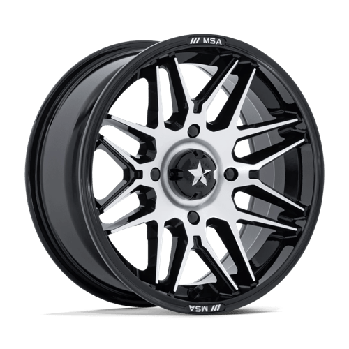 MSA Offroad Wheels RADAR UTV 15X7 4X110 86 +10 G-BLK-MCH Wheels