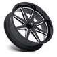 MSA Offroad Wheels SPARK UTV 22X7 6X5.5 100 +0 G-BLK-MILL Wheels