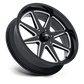 MSA Offroad Wheels SPARK UTV 24X7 6X5.5 100 +0 G-BLK-MILL Wheels