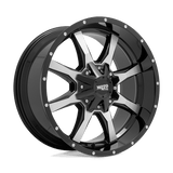 Moto Metal GLOSS BLACK MACHINED FACE MO970 22x10 5x127/5x139.7 Wheels