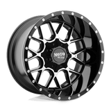 Moto Metal GLOSS BLACK MACHINED MO986 SIEGE 20x9 5x139.7/5x150 Wheels