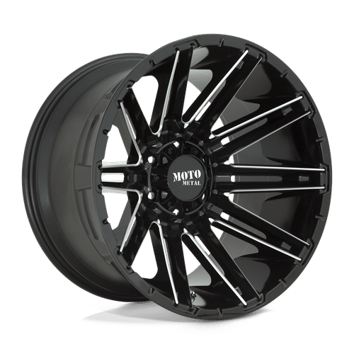 Moto Metal GLOSS BLACK MILLED MO998 KRAKEN 22x10 8x170 Wheels