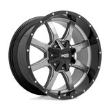 Moto Metal GLOSS GRAY CENTER GLOSS BLACK LIP MO970 20x10 8x165.1 Wheels
