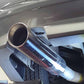 Universal 3″ to 4″ VIP Exhaust Tips “Blast Pipes” Style – Single – Straight With Angled Rolled Tip – Muffled – LWT-UT-S4-V3