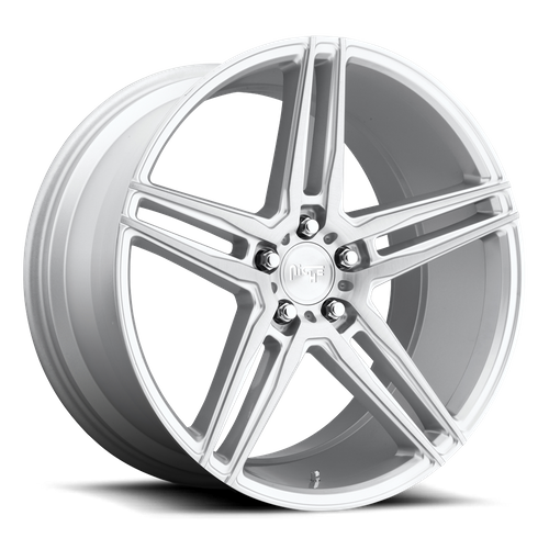 Niche 1PC M170 18X8 5X4.5 GL-SLVR-MACH 40MM Wheels