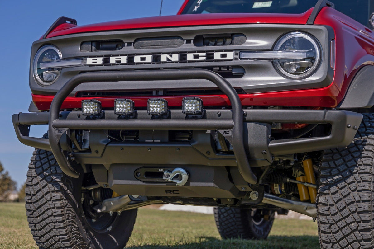 Nudge Bar | 4 Inch Round Led (x4) | OE Modular Steel | Ford Bronco 4WD (21-25)