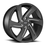 Foose 1PC F167 22X9.5 6X5.5 MT-BLK-MIL 25MM Wheels