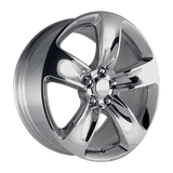Performance Replicas PR154 20X10 5X5.0 POLISH CLEAR 50MM Wheels