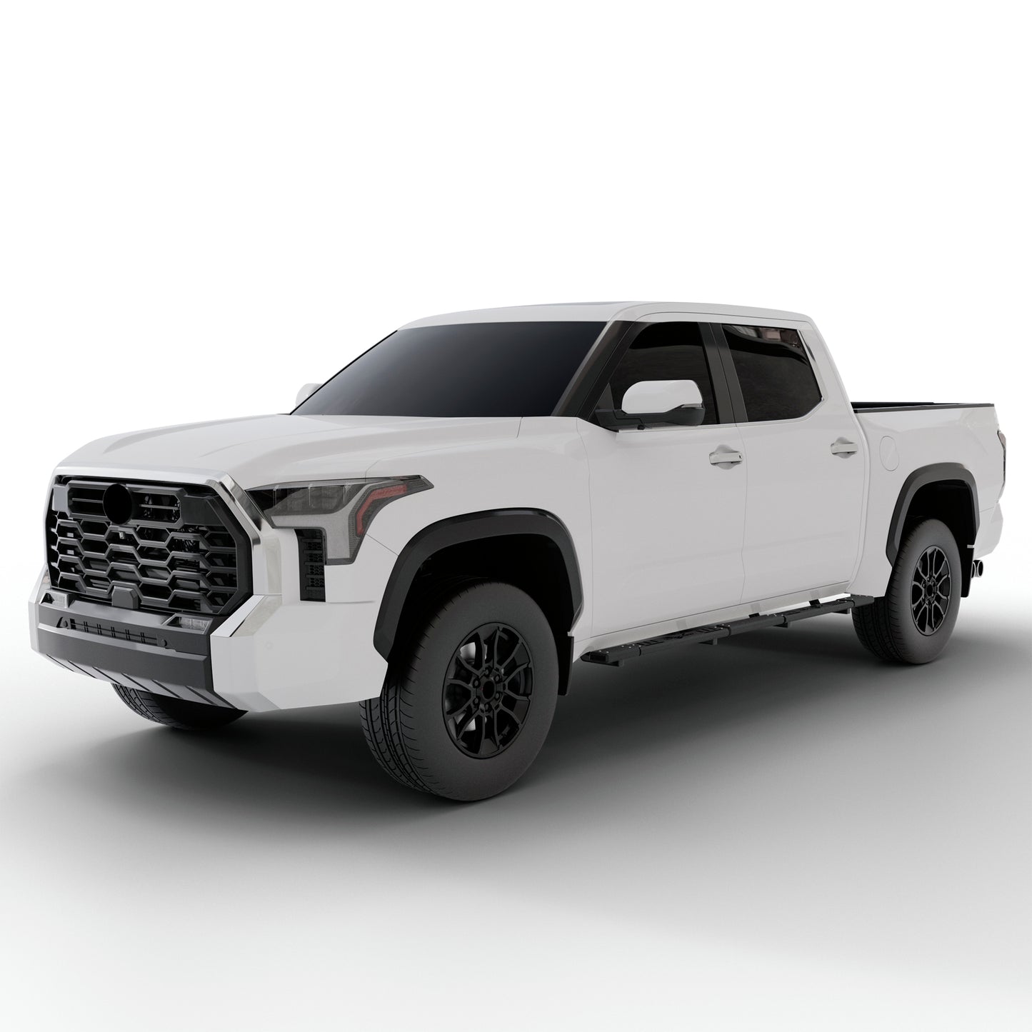 Vanguard Black Powdercoat Side Steps & Running Boards Side Steps Running Board for 2022-2025 toyota tundra nan