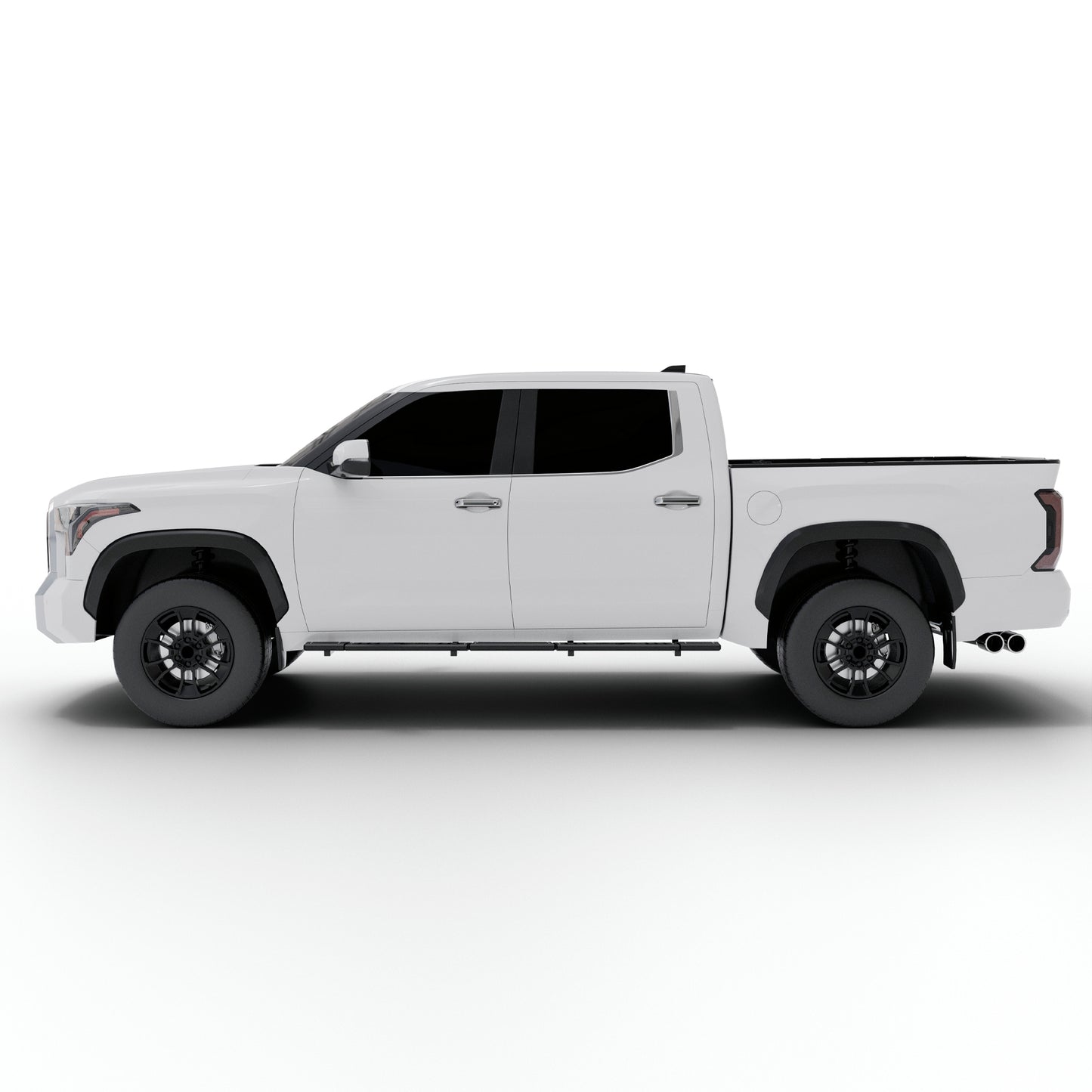Vanguard Black Powdercoat Side Steps & Running Boards Side Steps Running Board for 2022-2025 toyota tundra nan