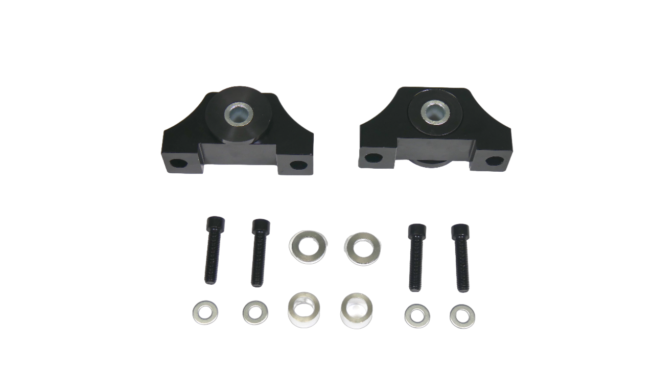 Precision Works Billet Engine Torque Mounts Black Edition - Honda B-Series B18 B20