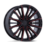 Performance Replicas PR223 22X9 6X5.5 78 +28 G-BLK-MILL-RTCC Wheels