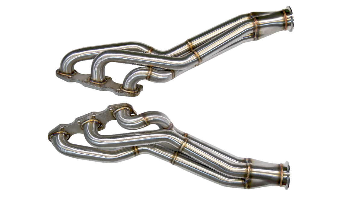 PLM Long Tube Headers Catted - Nissan VQ35DE HR 350Z G35 370Z