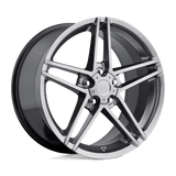 Performance Replicas PR117 18X9.5 5X4.75 HYPER BLK 50MM Wheels