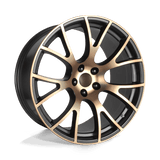 Performance Replicas PR161BB 20X10 5X115 71.5 BLK-BRNZ 18MM Wheels