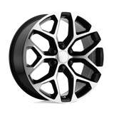 Performance Replicas PR176BM 22X9 6X5.5 78.1 G-BLK MCH-SPK 24 Wheels