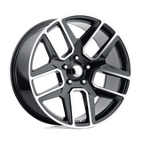 Performance Replicas PR192BM 20X9 5X5.5 78.1 G-BLK MACH 19MM Wheels