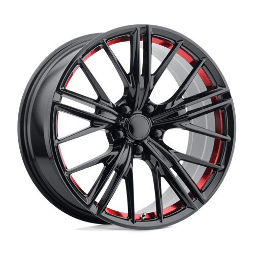 Performance Replicas PR194RS 20X9 5X120 67 G-BLK RED-MACH 30 Wheels