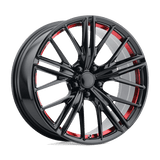 Performance Replicas PR194RS 20X11 5X120 67 G-BLK RED-MACH 43 Wheels