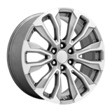 Performance Replicas PR211SM 26X10 6X5.5 78.1 SLV MCH-FC 31MM Wheels