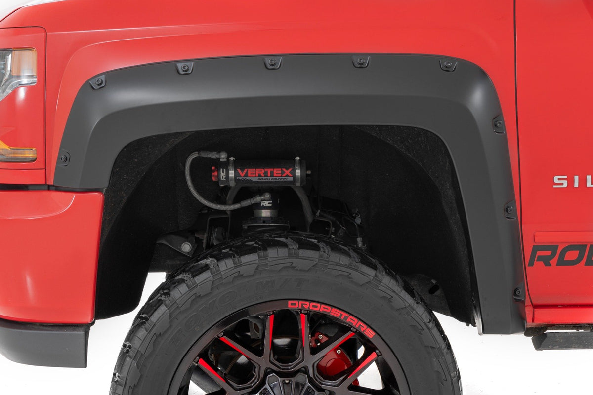 Pocket Fender Flares | 6'7" & 8' Bed | Chevy Silverado 1500 (14-18)/Silverado 2500 HD (15-19)